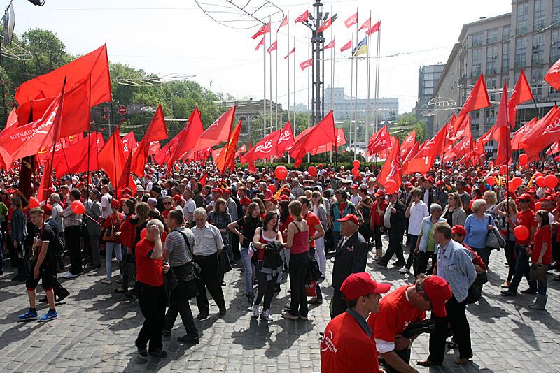 Первомайская демонстрация в Киеве