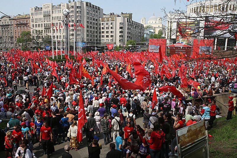 Первомайская демонстрация в Киеве