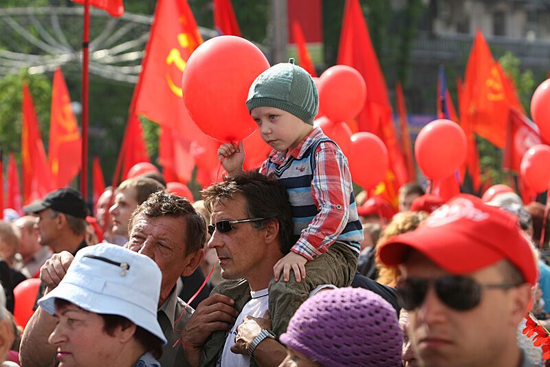 Первомайская демонстрация в Киеве