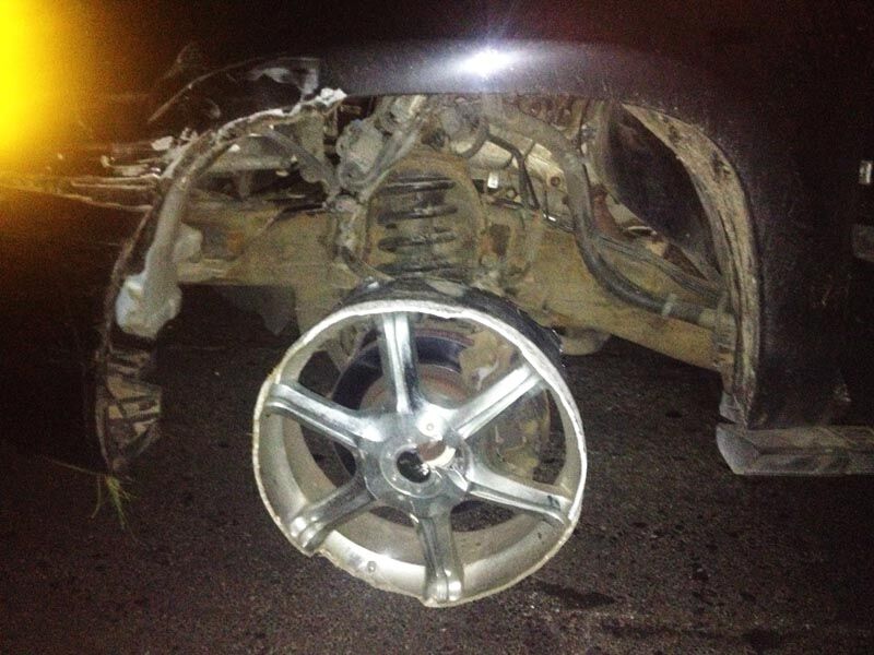 Угон "Кадиллака" в Киеве: преступники ехали на 4-х простреленных колесах