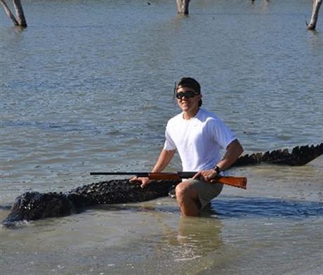 В Техасе подросток застрелил 360-килограммового аллигатора