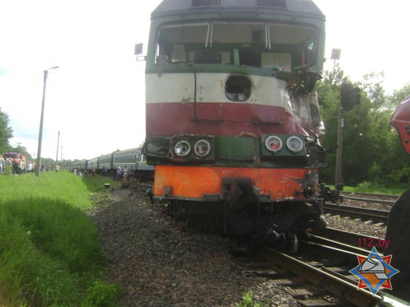В Беларуси поезд с украинцами попал в аварию