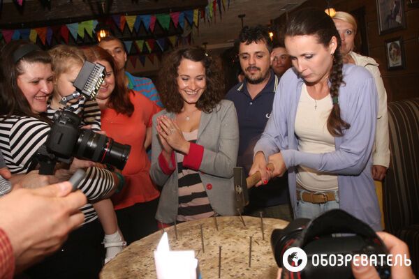 Самая известная свинка Киева устроила вечеринку. Фото