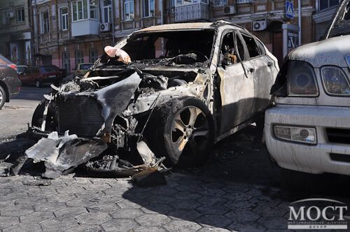 В Днепропетровске сгорел BMW футболиста "Днепра"