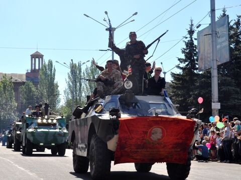 За Горлівці пройшла військова техніка