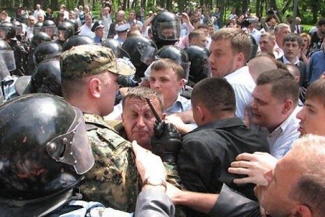 В Тернополе произошли стычки свободовцев и милиции