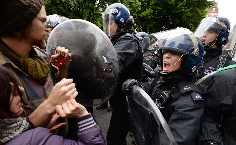 В Лондоне задержали полсотни антиглобалистов