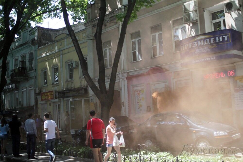 Магазин курительных смесей в Одессе подожгли имперские штурмовики