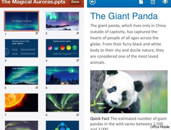 Microsoft Office вышел на iPhone