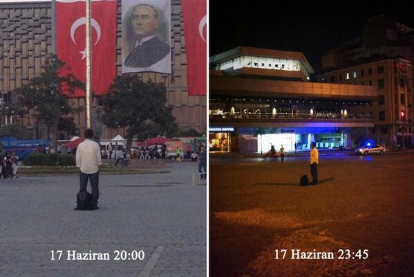 "Стоящий человек" стал вдохновением для турецких протестующих
