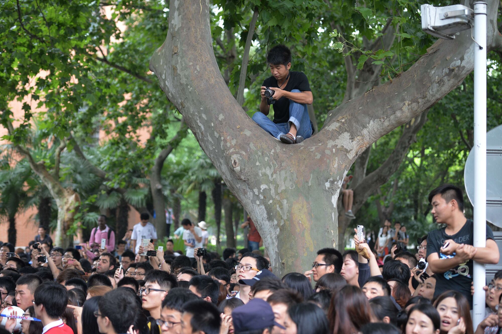 Бекхэм спровоцировал массовую давку в Шанхае. Фото