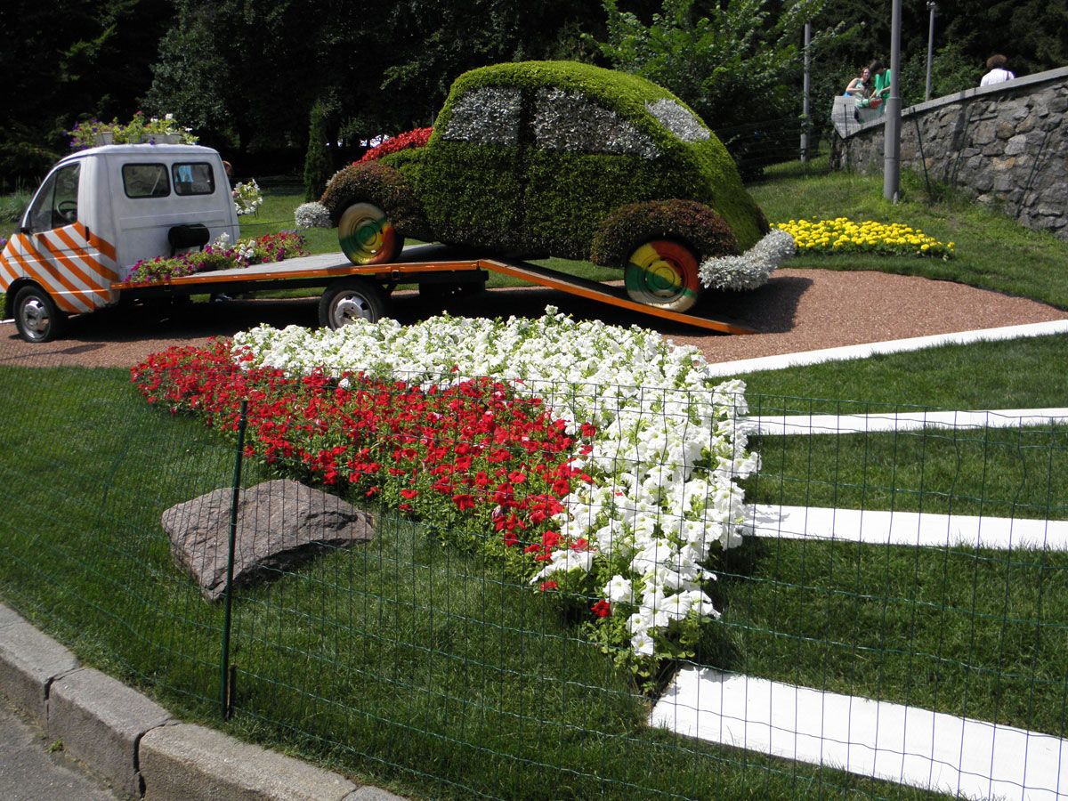 Шины, фары, петуния и бегония: выставка зеленых авто