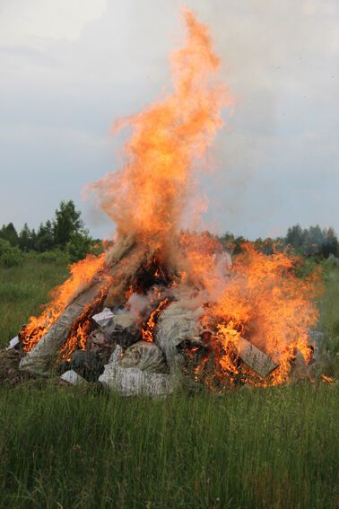 На Житомирщине сожгли наркотиков на 2 млн грн