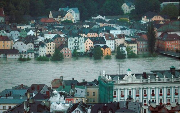 Немецкий Пассау переживает крупнейшее наводнение