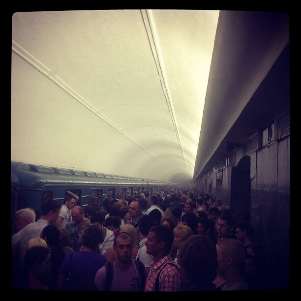 В Москве горело метро
