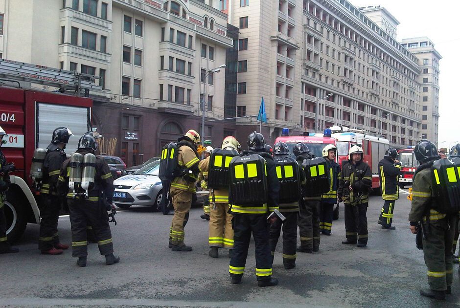 В Москве горело метро
