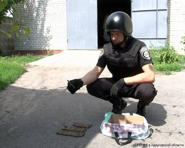 На Харківщині зупинили автомобіль з 65 гранатами