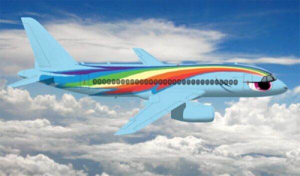 Авиакомпания провела среди туристов конкурс "Раскрась самолет"