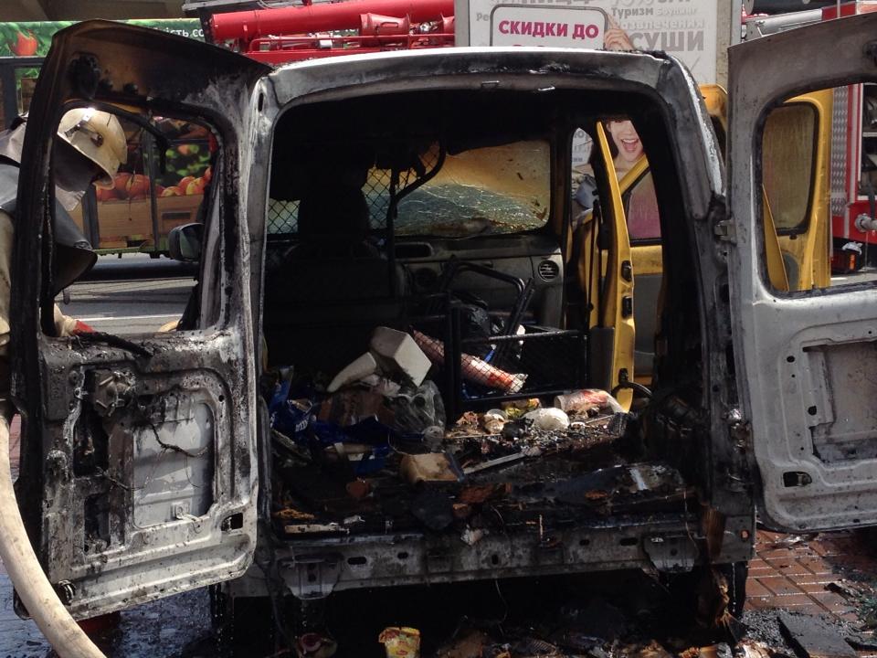 В Киеве опять сгорела автокофейня