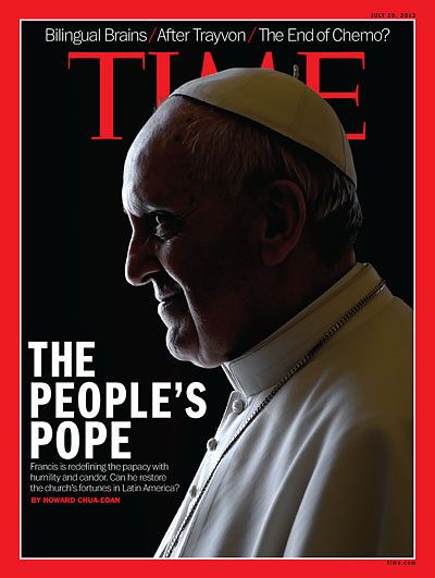 Журнал Time прилепил "рога" Папе Франциску