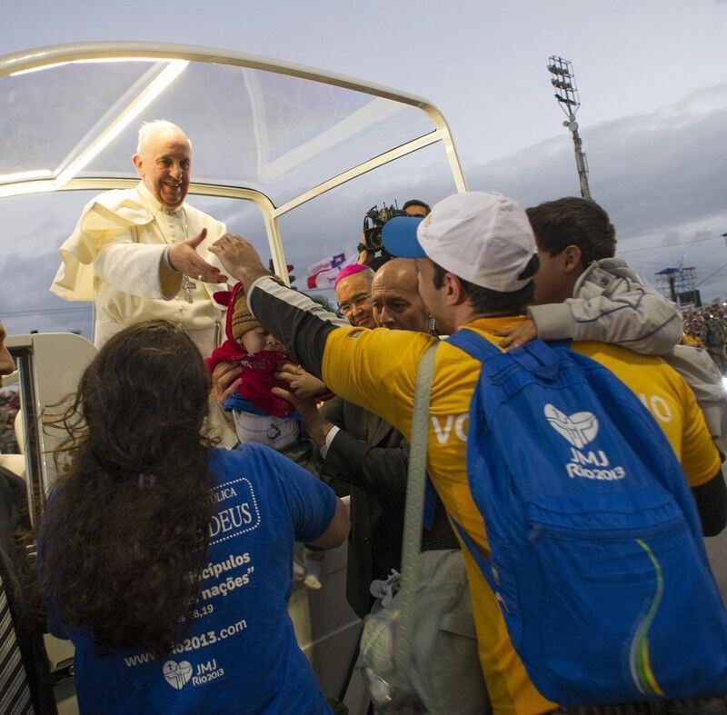 Папа Франциск в Бразилії повторив хресний шлях Ісуса