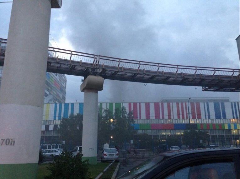В Москве горит Останкинская телебашня