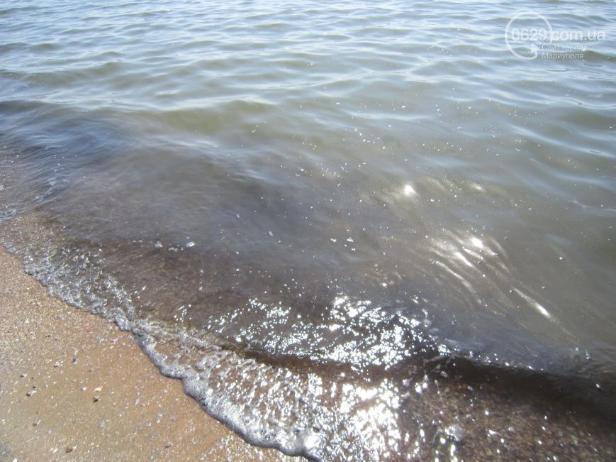 Экологи проверяют огромное черное пятно на Азовском море