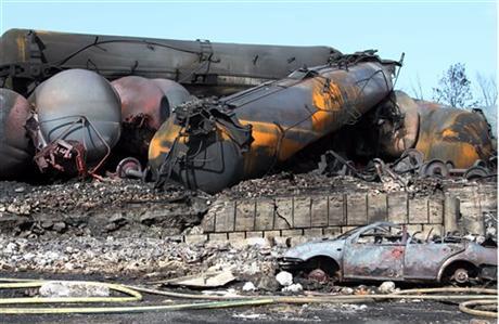 В крушении поезда в Канаде обвинили пожарных