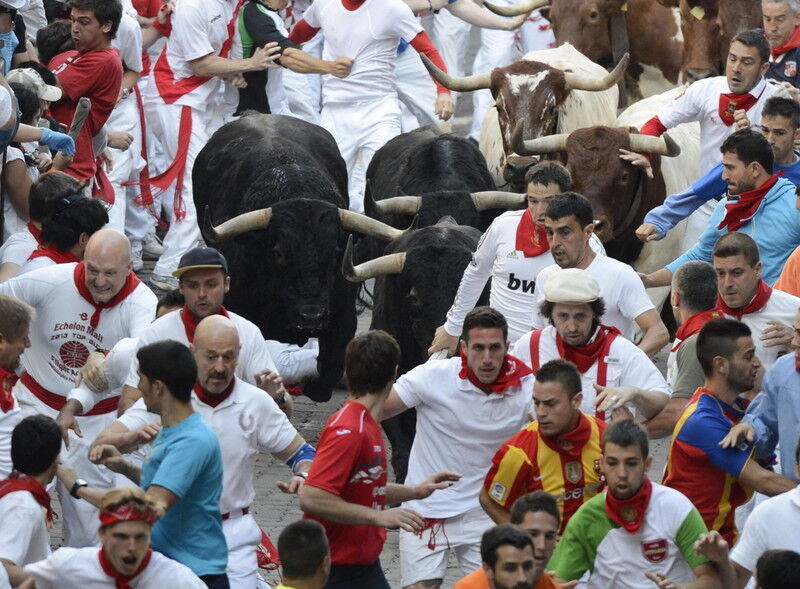 В іспанській Памплоні пройшов традиційний забіг биків: є поранені