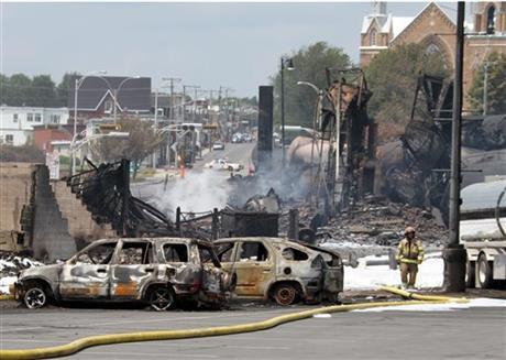 В крушении поезда в Канаде обвинили пожарных