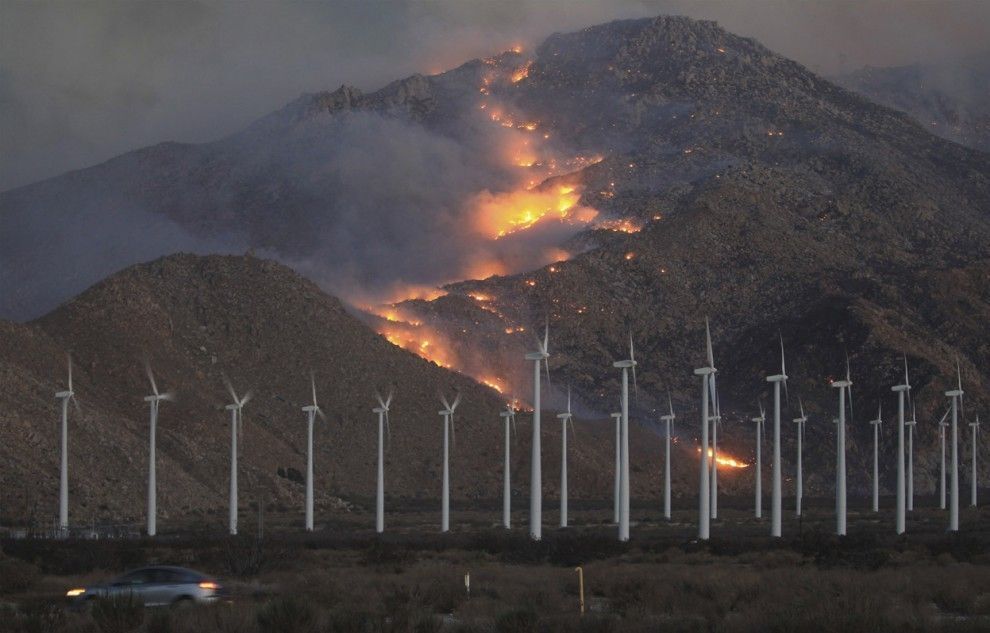  Лесной пожар Silver Fire в Калифорнии