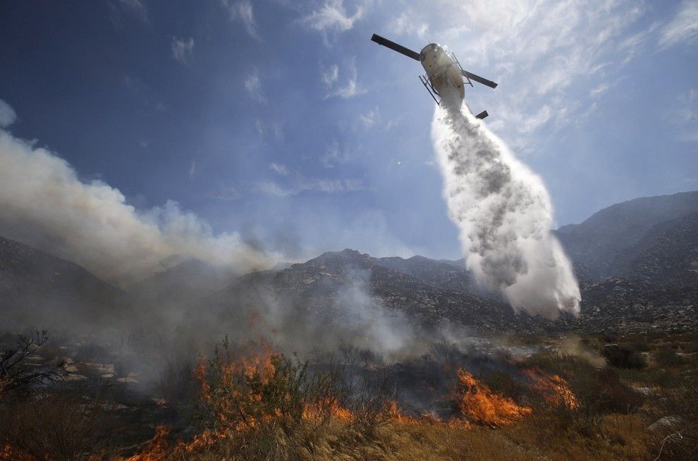  Лесной пожар Silver Fire в Калифорнии