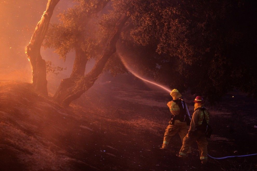  Лісова пожежа Silver Fire в Каліфорнії