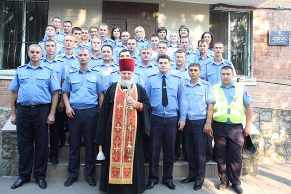 Священик освятив Врадіївський міліцію