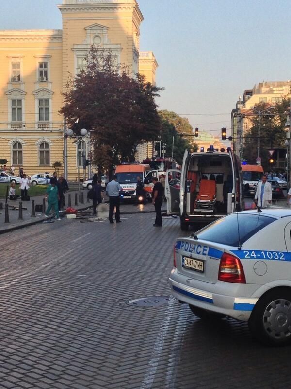 В центре Софии прогремел взрыв