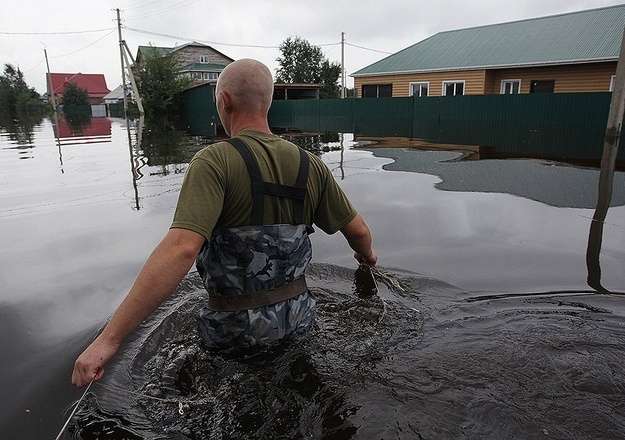 Наводнение в России: уровень воды достиг исторического максимума