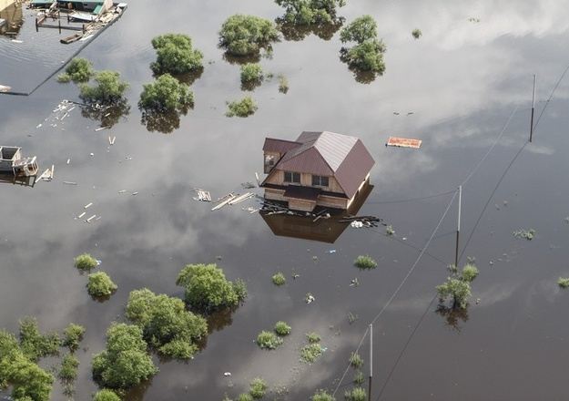 Наводнение в России: уровень воды достиг исторического максимума