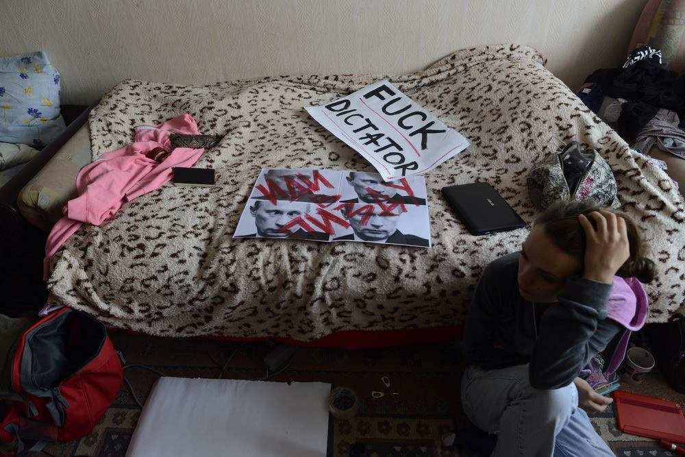 Соратниця Ляшко виклала фото підготовки FEMEN до антипутінської акції