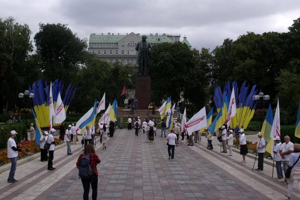 Опозиція провела свій мітинг в парку Шевченка