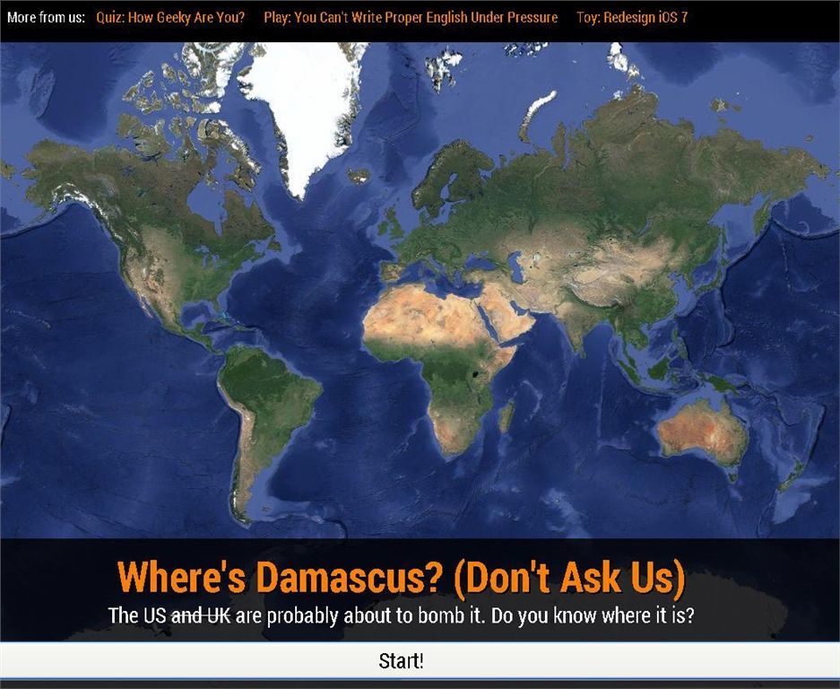 Британские парламентарии увлеклись игрой "Найди Дамаск на карте"