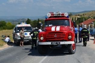 В Севастополе перевернулся автобус с пассажирами