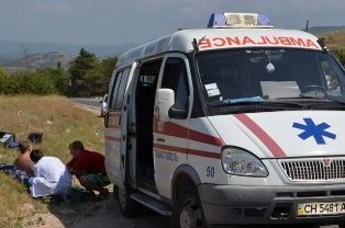 В Севастополе перевернулся автобус с пассажирами