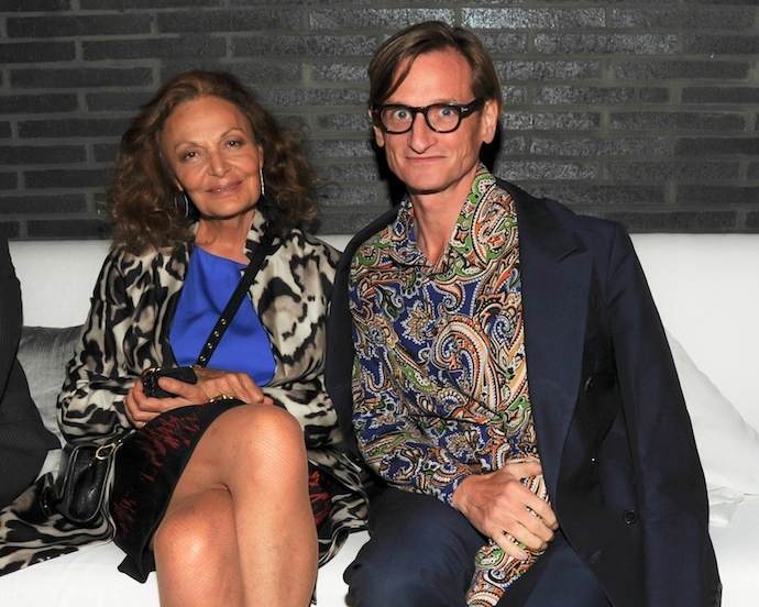 Звездные почитатели Diane Von Furstenberg отужинали в Нью-Йорке