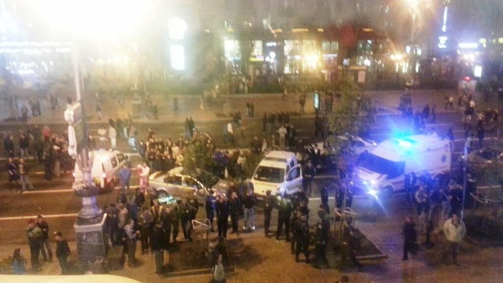 На фанатов сборной Англии напали в центре Киева