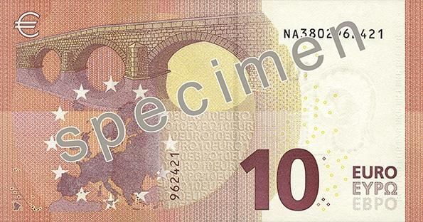 Европа представила новую банкноту в 10 евро