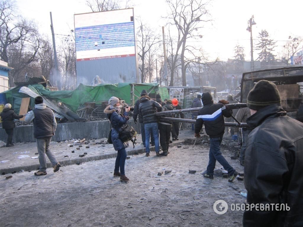 Мітингувальники проти спецназу: протистояння в центрі Києва триває