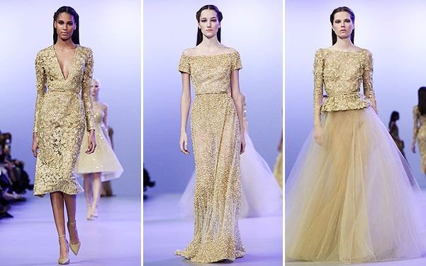 Elie Saab показал в Париже новую коллекцию роскошных платьев