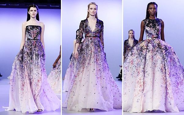 Elie Saab показал в Париже новую коллекцию роскошных платьев