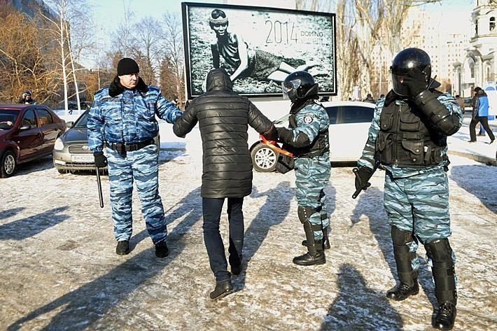 В Донецке "титушки" подрались между собой