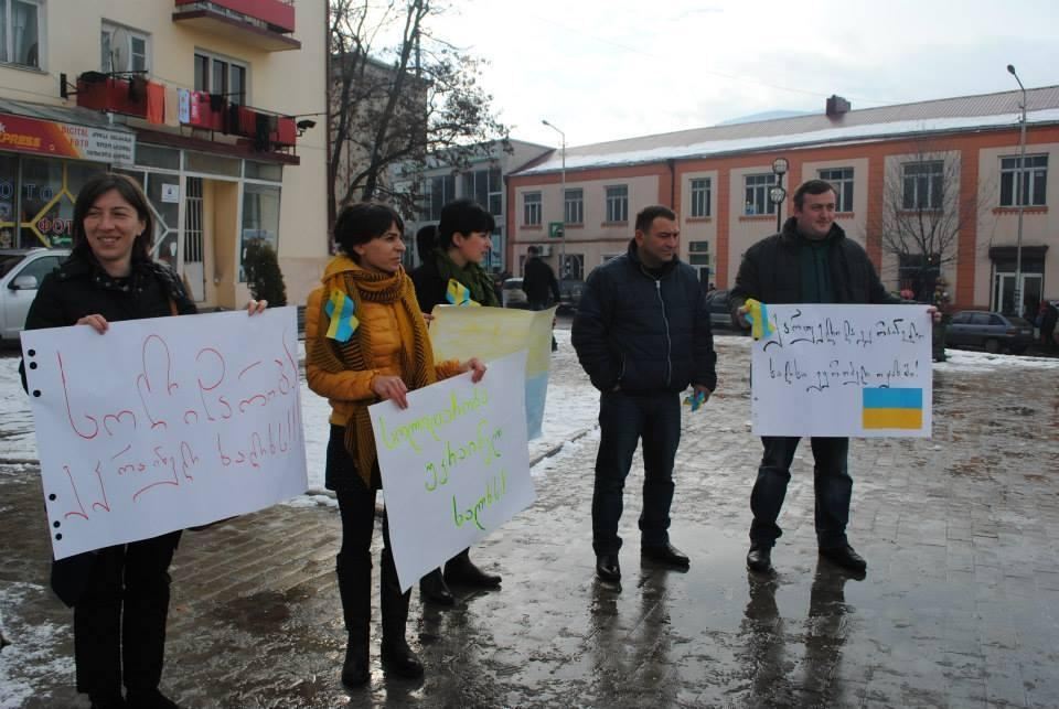 Автомайдановцы провели акцию в Тбилиси